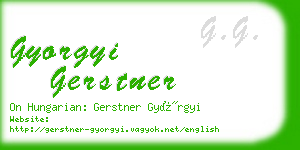 gyorgyi gerstner business card